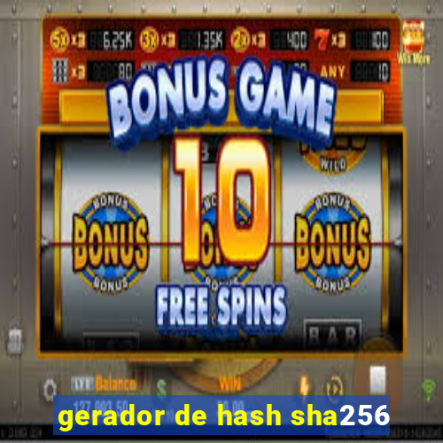 gerador de hash sha256